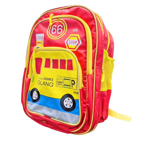 School Bag - Red - Van - DW02