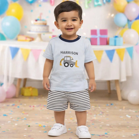 Sarah Aly - T-Shirt & Short - Blue - Harrison - China