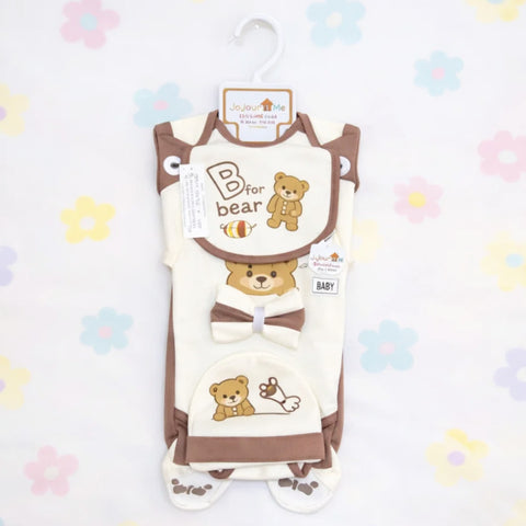 JL - Cotton Interlock - 10 Pieces - For Bear - Starter Set - Chocolate