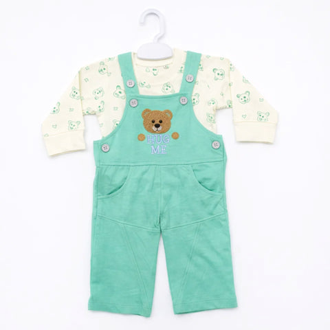 HAS - 2 Pieces - Dungaree Set - Green - Hug  Me
