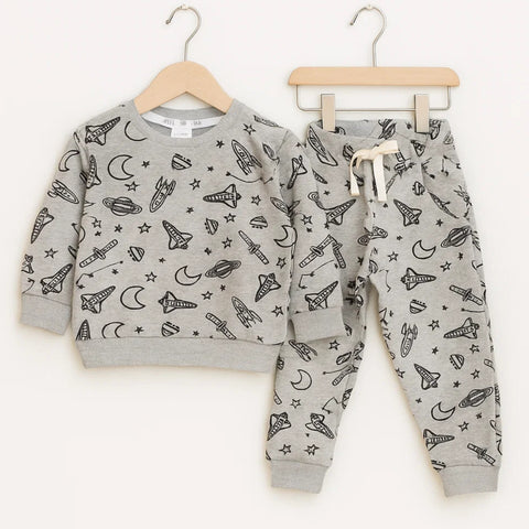 Z Kids - 2 Pieces - Suit Set - Grey - Space