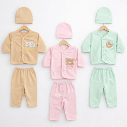 TH - Cotton Jersey - Newborn Night Suits - BPG - Moon Bear - 26