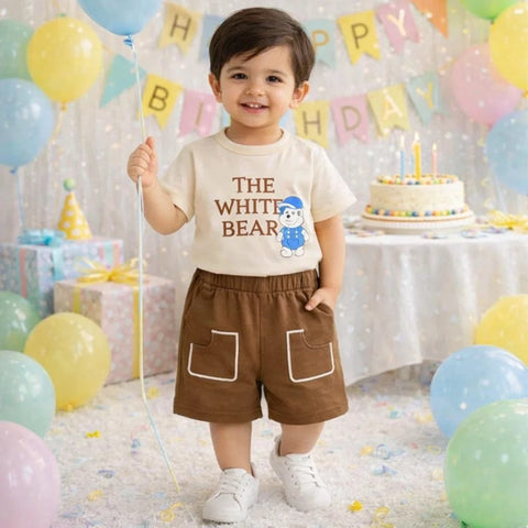 Sarah Aly - T-Shirt & Short - Brown - Bear - China