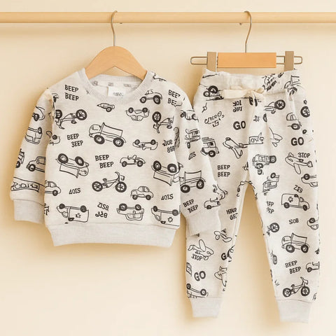 Z Kids - 2 Pieces - Suit Set - Light Grey - Beep Stop