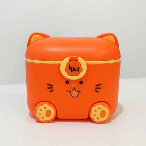 Hello Cat - Milk Container - Orange
