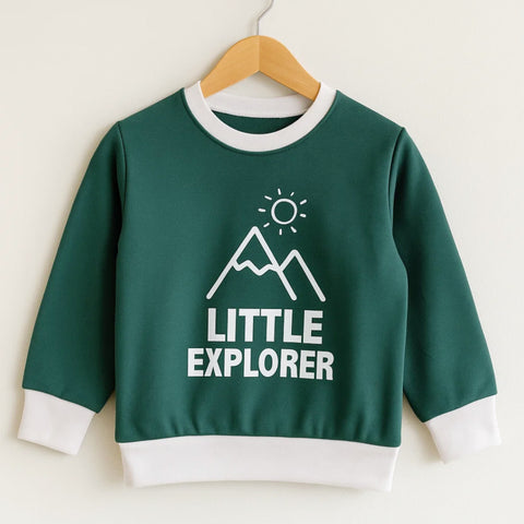 TBS - Sweat Shirt - Dark Green - Little Explorer