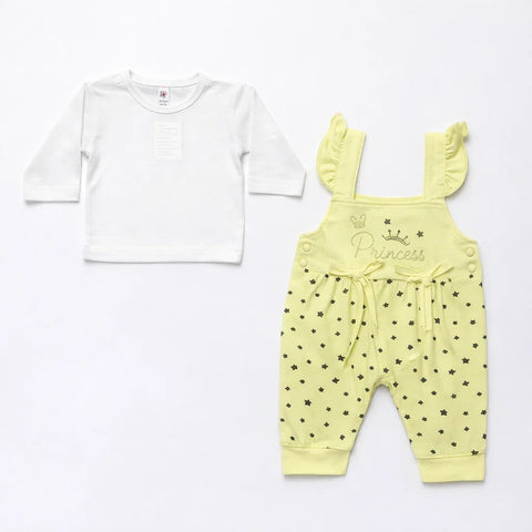 Fashion - 2 Pieces - Romper - Green - Princess - (0-3 Months)