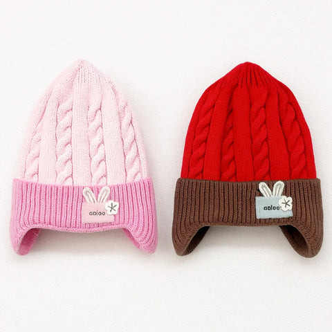 Pack of 2 - Woolen Caps - Pink & Red - Go Go - 25