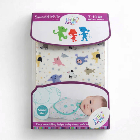 Little Angels - Swaddle Wrap - Grey - Animal Kingdom