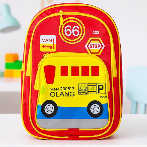 School Bag - Red - Van - DW02