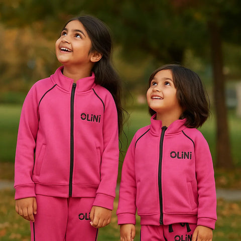 OLINI - 2 Pieces - Track Suit - Pink