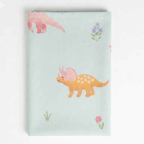 Diaper Changing Mat - Light Green - Dino - (36*24 Inches)