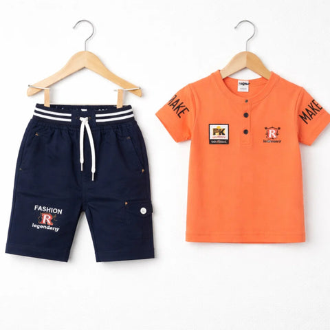 ZS - T-Shirt & Short - Peach - Future
