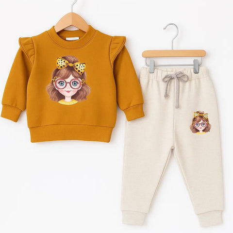 2 Pieces - Suit Set - Orange Brown - Cute Girl - 25