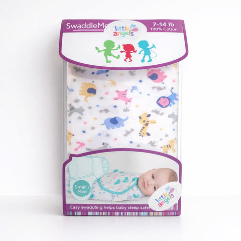Little Angels - Swaddle Wrap - Pink - Animal Kingdom