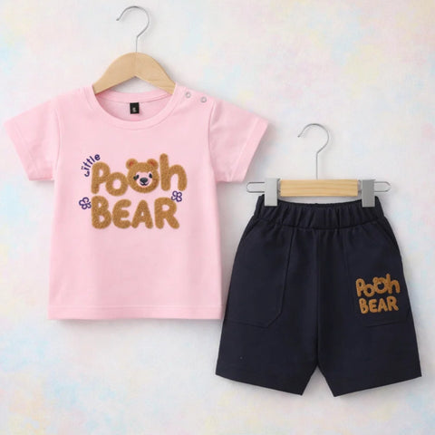 Joy - T-Shirt & Short - Pink - Pooh Bear