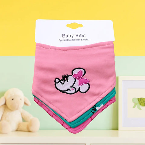 Pack of 3 Bandana Bibs - Girls Mix