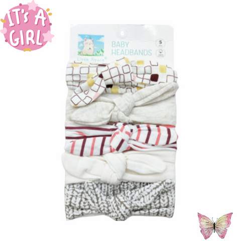 Baby Head Bands - Pack of 5