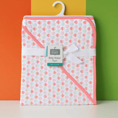 Aifeier - Hooded Cotton Wrap - Pink - Cupcake