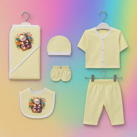 Fleece - 6 Pieces - 3D Character - Starter Set - Yellow - Sow