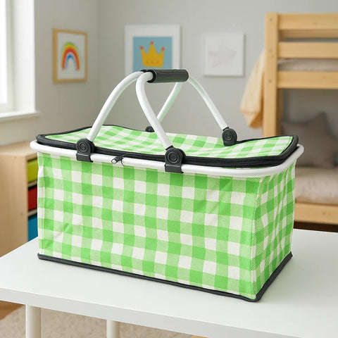 Picnic Basket - Green Boxes