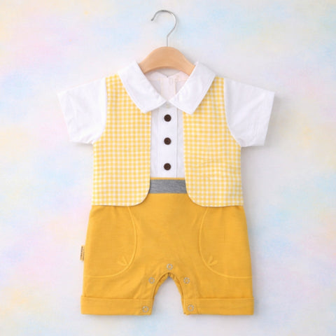 CM - Fashion Romper - Yellow - Check