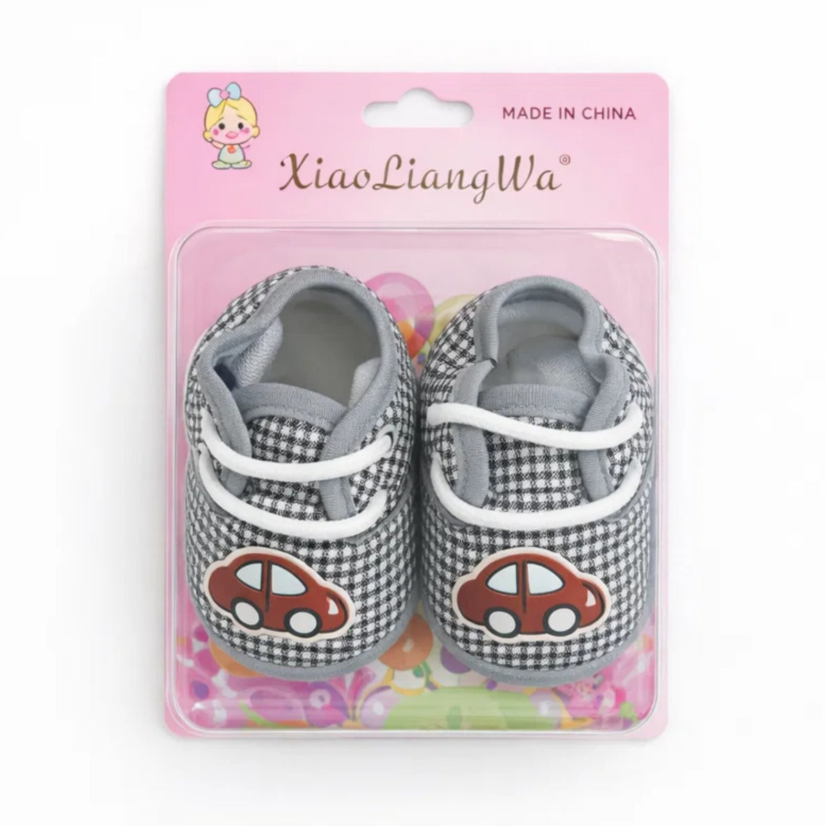 Xiao - Booties - Grey - Check Car– The Babies Store