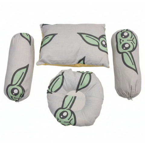 Pack of 4 Pillows - Grey - Animal