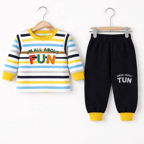 OK Baby - 2 Pieces - Suit Set - Yellow - Fun