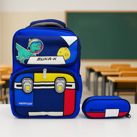 School Bag - Buka-K - Navy Blue