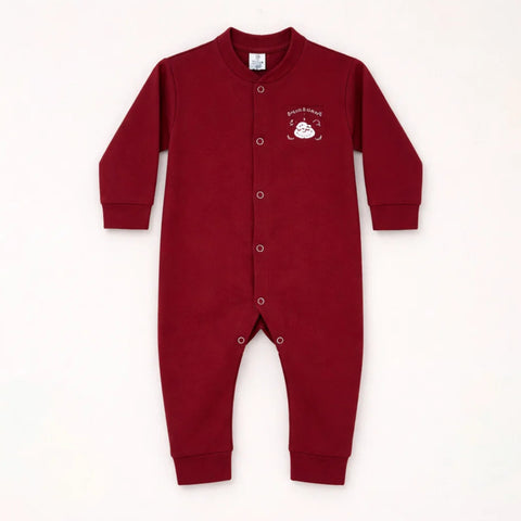Carte - Cotton Interlock - Sleep Suit Without Socks - Maroon - Choo